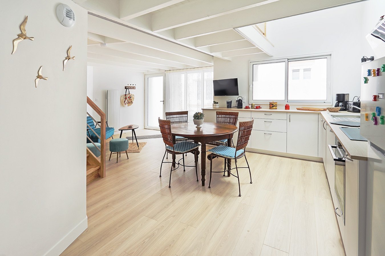 Vue salon vers chambre
